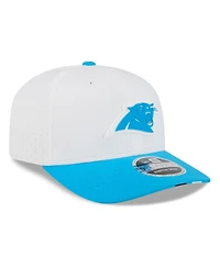New Era Men's White/Blue Carolina Panthers 2025 Nfl Training Camp 9SEVENTY Adjustable Hat