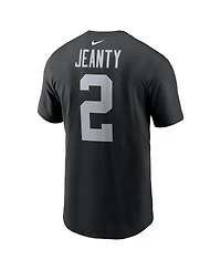 Nike Men's Ashton Jeanty Black Las Vegas Raiders 2025 Nfl Draft First Round Pick Name Number T-Shirt
