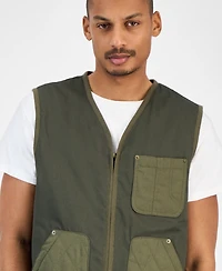 Sun + Stone Men's Utility Vest, Macy's Exclusive