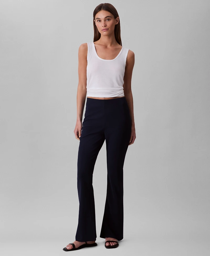 Calvin Klein Women's Stretch Crepe Pull-On Pants