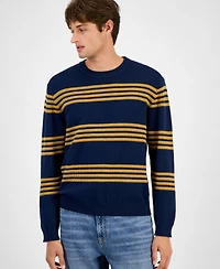 Sun + Stone Men's Striped Crewneck Sweater, Macy's Exclusive