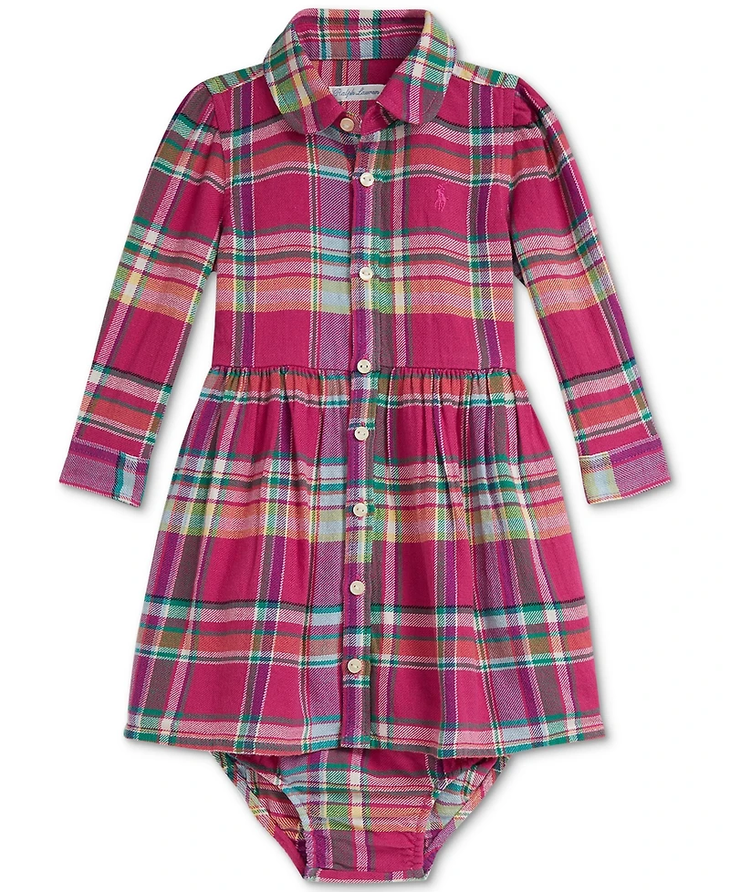 Polo Ralph Lauren Baby Girls Plaid Fit & Flare Dress