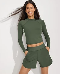 Lands' End Women's SunShade Upf 50 5" Board Shorts with Panty