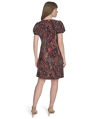 Tommy Hilfiger Women's Jersey Paisley-Print Shift Dress