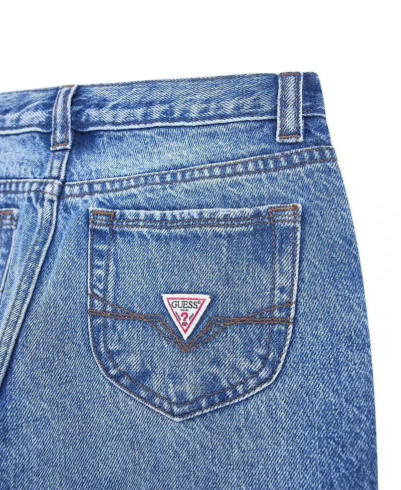 Guess Big Boys Distressed Straight Fit Denim Jeans