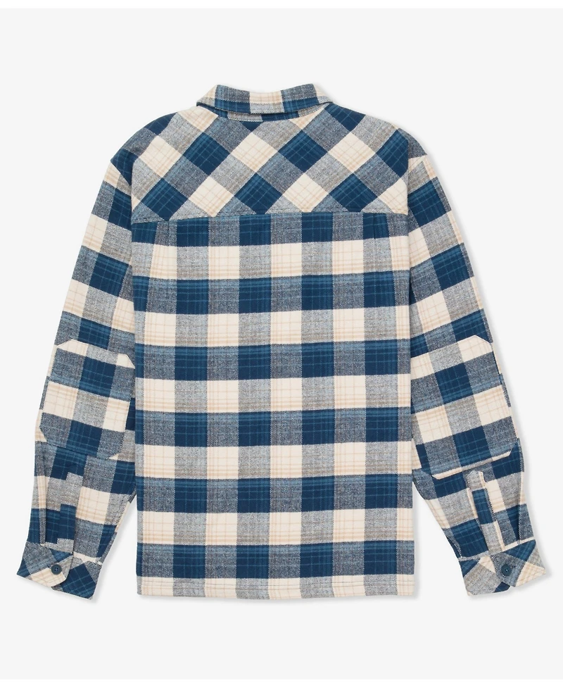 Hurley Men's Santa Cruz Seaside Flannel Long Sleeve Shirt