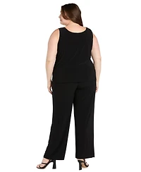 R & M Richards Plus 3-Pc. Duster, Top Pants Set