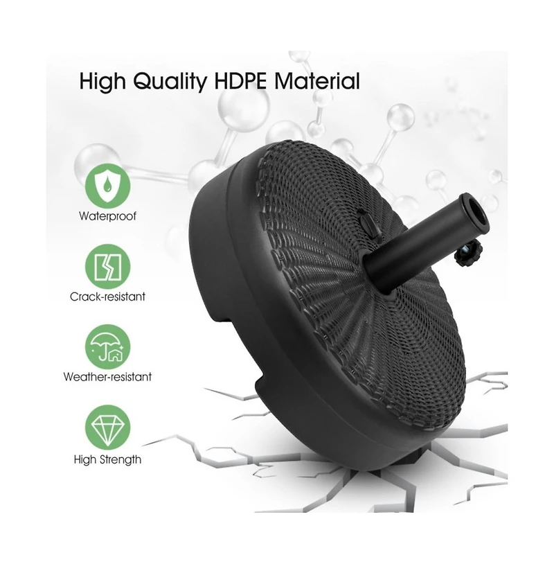 Inch Fillable Heavy-Duty Round Umbrella Base Stand