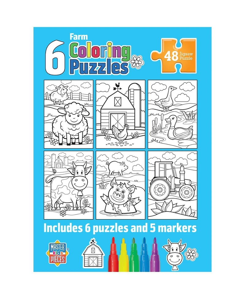 Coloring Puzzles 6-Pack