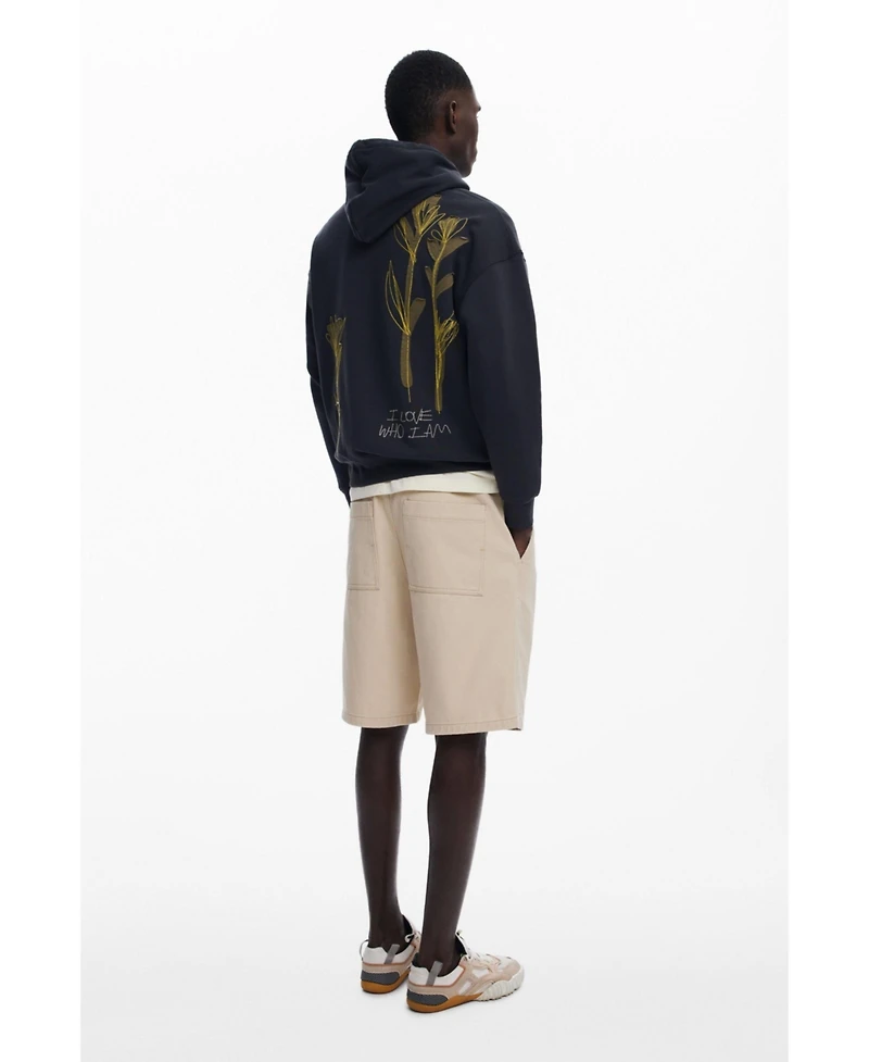 Desigual Men's Hoodie with embroidery