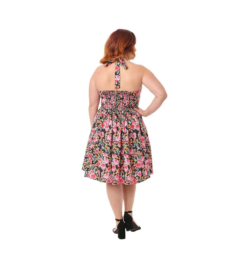 Smak Parlour Plus Sweetheart Halter Flare Dress