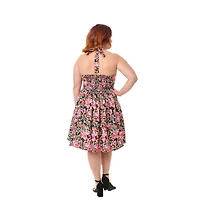 Smak Parlour Plus Sweetheart Halter Flare Dress