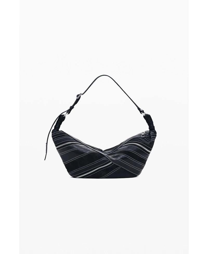 Desigual Women's Small faux leather bag with buckles
