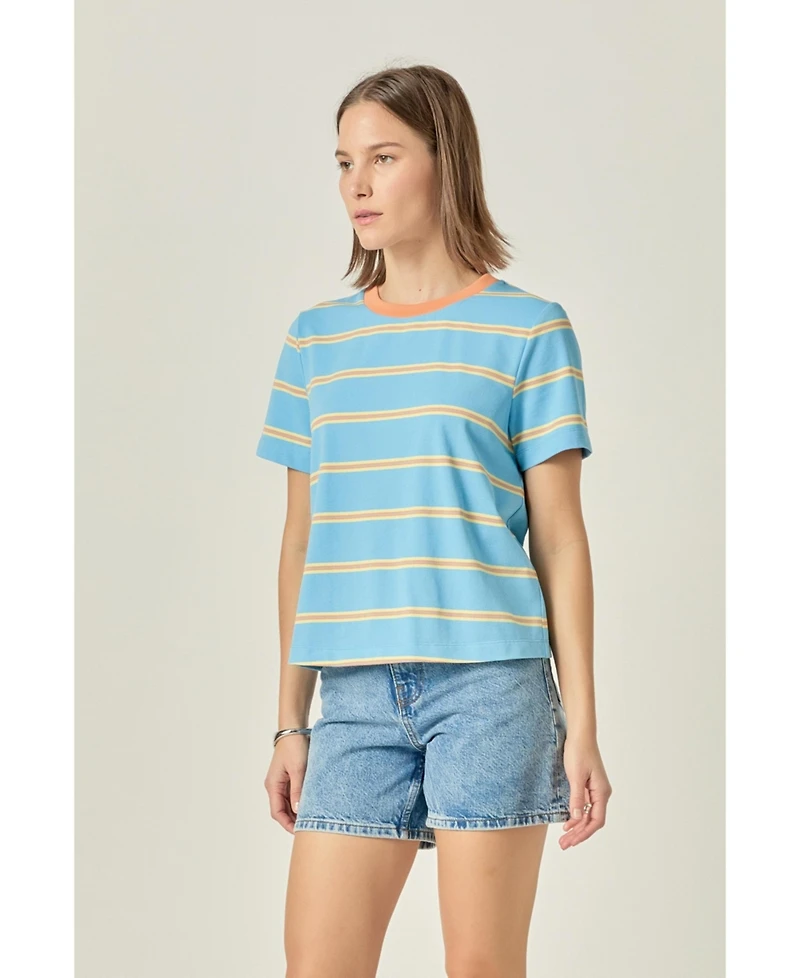 English Factory Women's Jersey stripe top