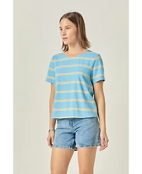 English Factory Women's Jersey stripe top
