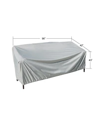Mondawe 96"W x 42"D x 43"H X-Large Sofa/Curved Sofa Protective Cover