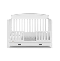 Graco Benton 5-in-1 Convertible Crib with Drawer (White)