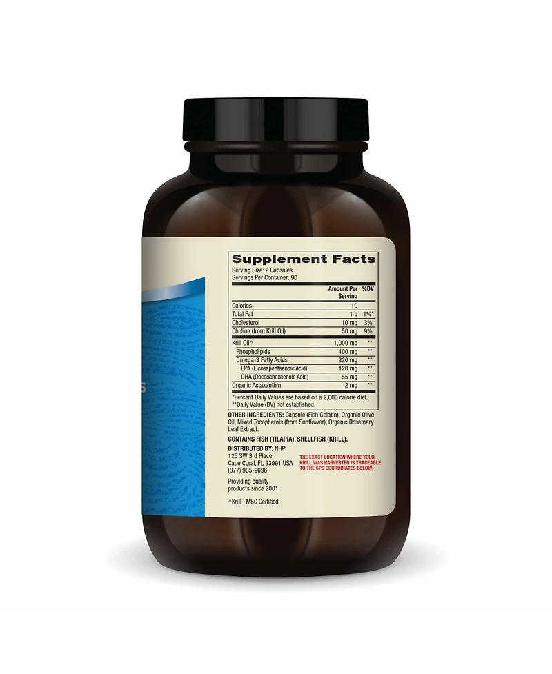 Dr. Mercola Antarctic Krill Oil, 90 Servings, Supports Organ, Bone and Joint Health