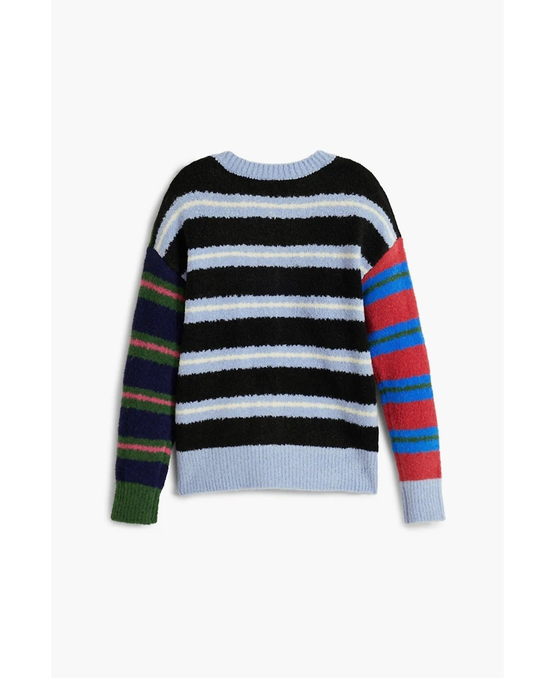 Desigual Boys Boys's Textured striped sweater