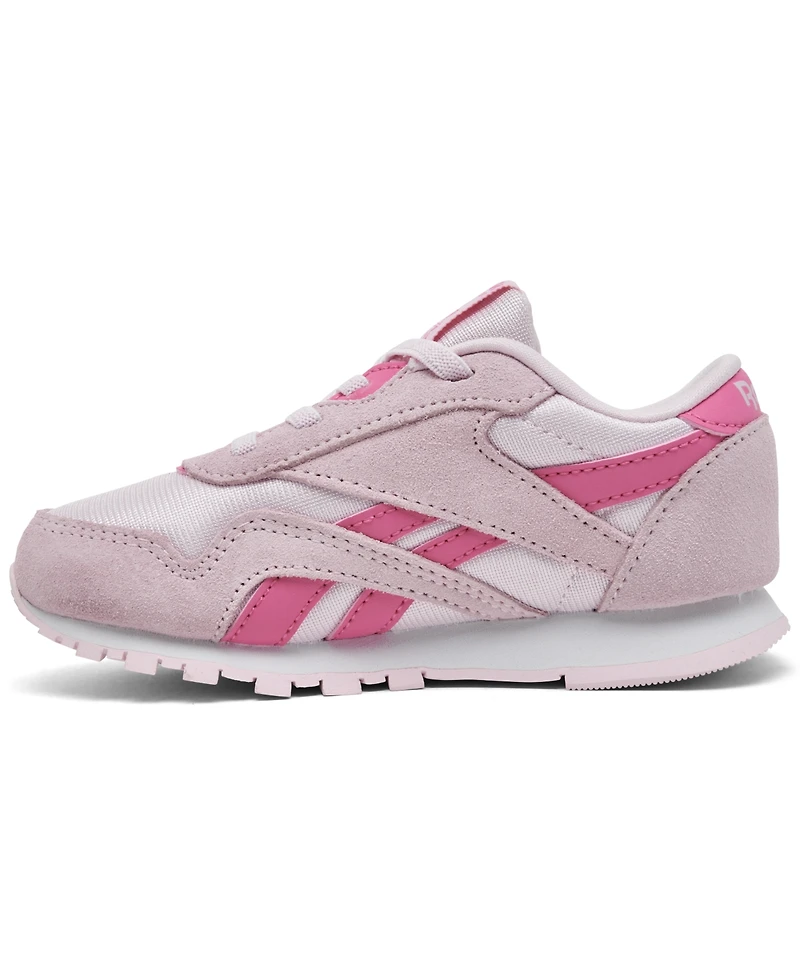 Reebok Toddler Girls Classic Nylon Stretch Lace Casual Sneakers from Finish Line