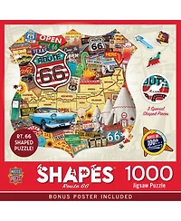 Route 66 1000 Piece Shaped Jigsaw Puzzle