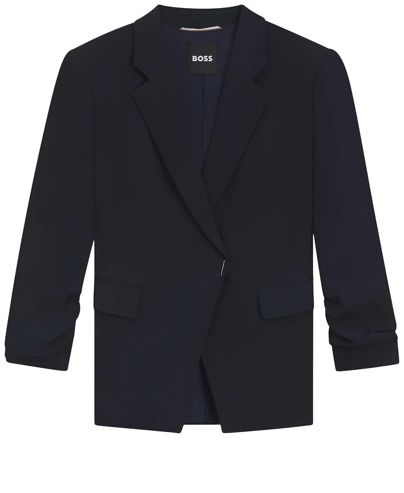 Boss by Hugo Women's Press-Stud Closure Slim-Fit Blazer