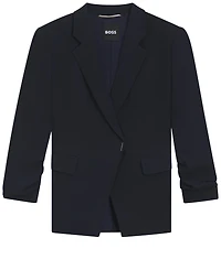Boss by Hugo Women's Press-Stud Closure Slim-Fit Blazer