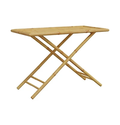vidaXL Folding Patio Table 43.3"x21.7"x29.5" Bamboo
