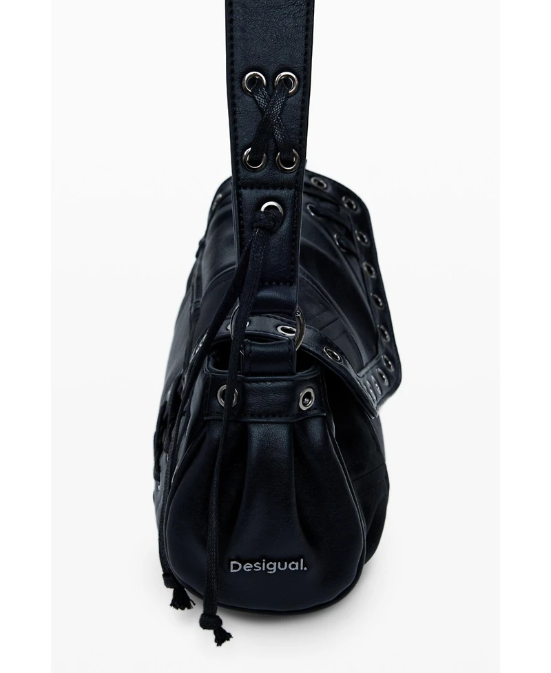 Desigual Women's Medium faux leather patch bag