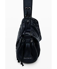 Desigual Women's Medium faux leather patch bag