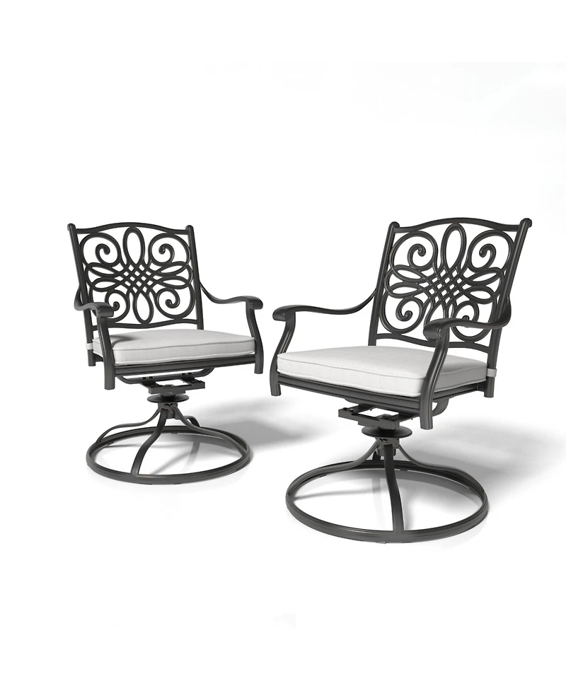 Mondawe Outdoor Swivel Dining Armchair