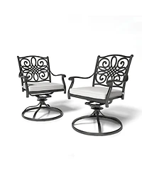 Mondawe Outdoor Swivel Dining Armchair