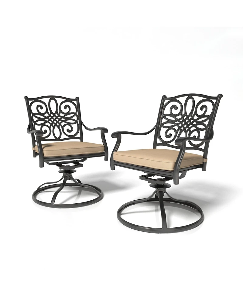 Mondawe Outdoor Swivel Dining Armchair