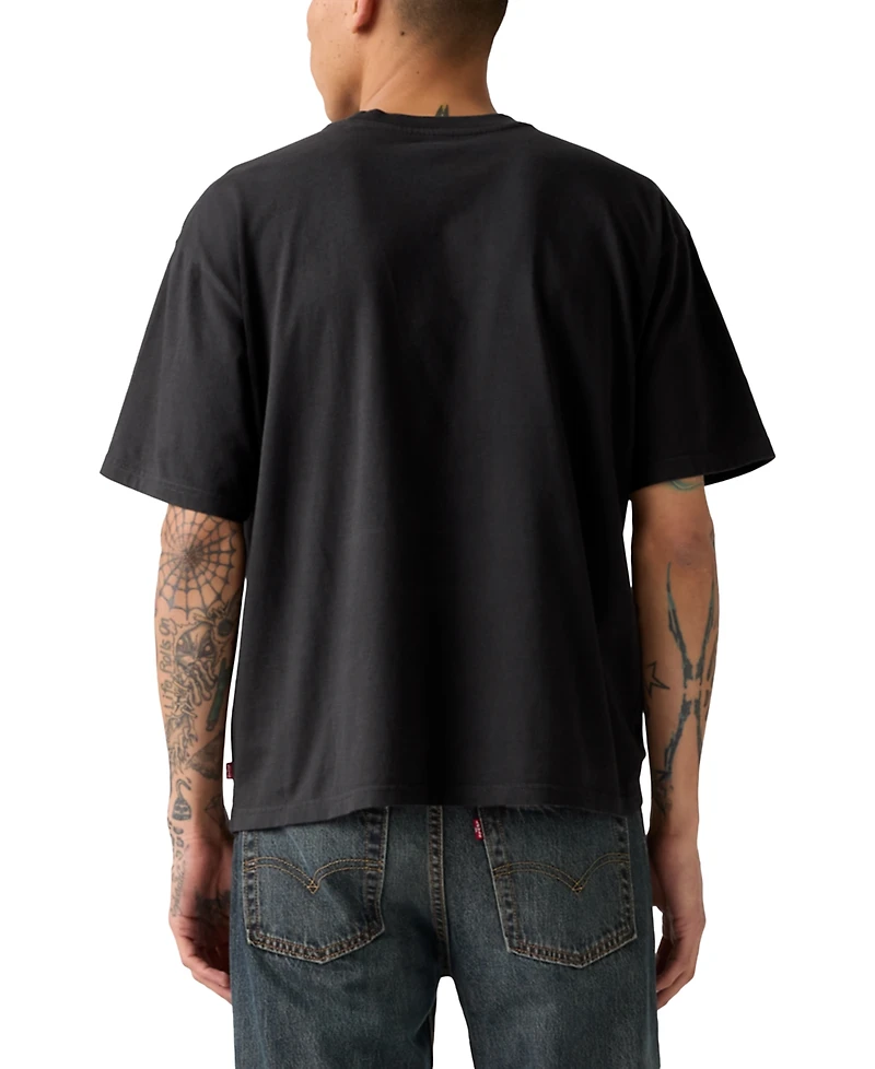 Levi's Men's Relaxed Fit Cropped Boxy Short Sleeve Crewneck T-Shirt