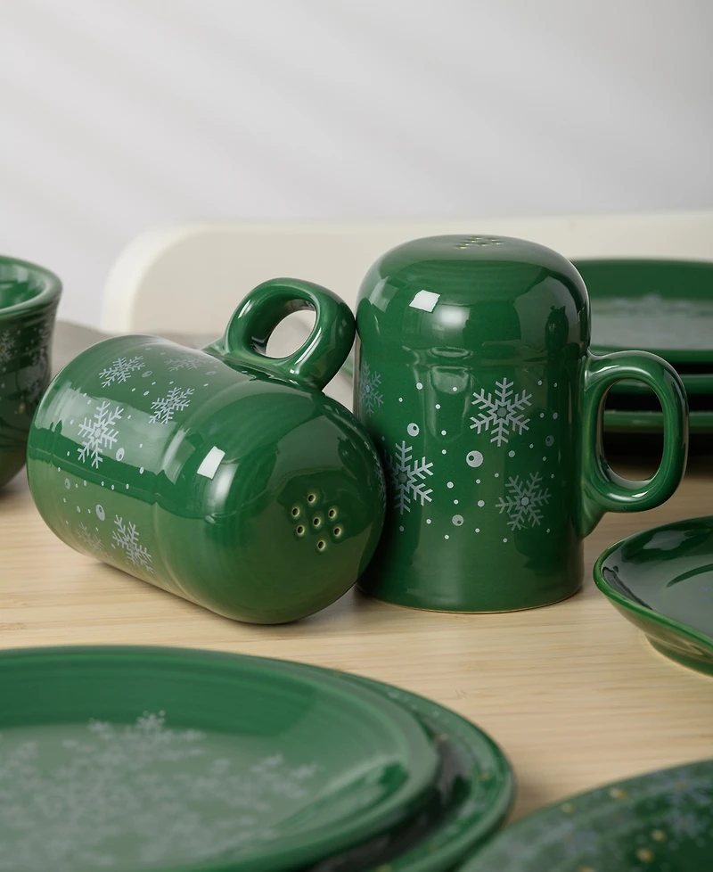 Fiesta Jade Snowflakes Rangetop Large Salt & Pepper Shakers, Exclusively at Macy's