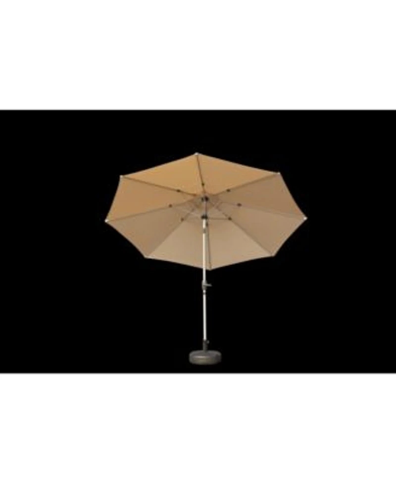 Flynama Outdoor 9FT Patio Table Waterproof Umbrella with Push Button Tilt Crank with 8 Sturdy Ribs