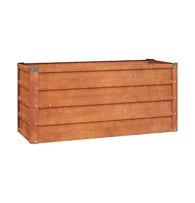 vidaXL Garden Raised Bed Rusty 39.4"x15.7"x17.7" Corten Steel