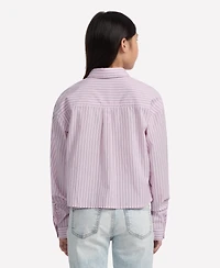 abercrombie kids Girls Button Front Boxy Shirt