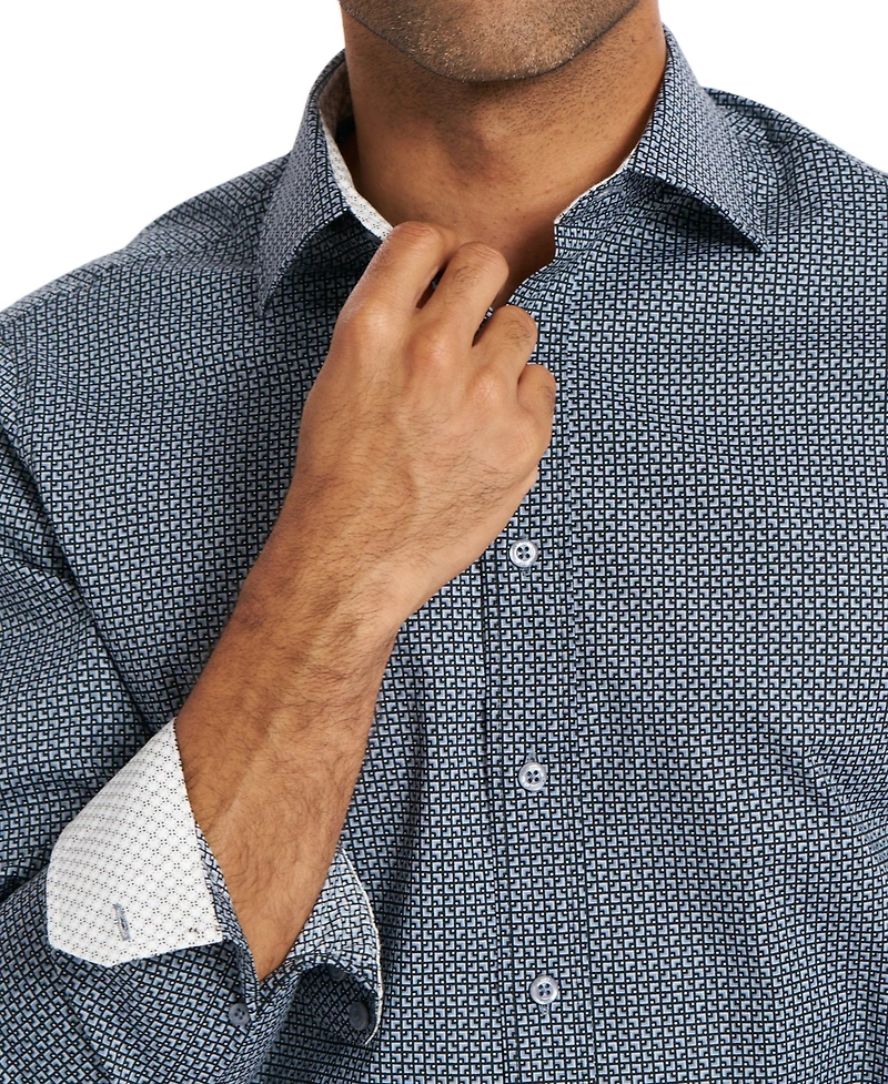 Nick Graham Men's Corner Square Dress Shirt