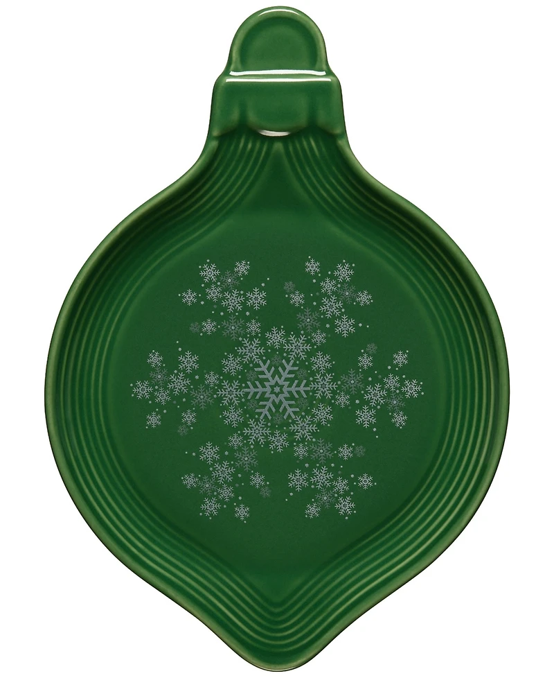 Fiesta Jade Snowflakes Ornament Shaped Plate, Exclusively at Macy's