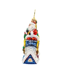 Christopher Radko Rooftop Parking Santa 2025 Gem Ornament
