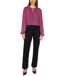 Vince Camuto Women's Long-Sleeve Tie-Neck Blouse