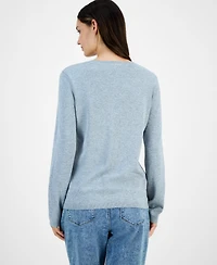 Nautica Jeans Women's Cotton Deer-Graphic Sweater