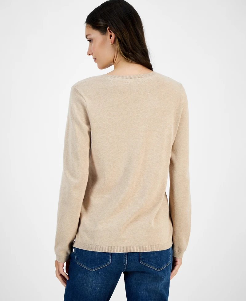 Tommy Hilfiger Women's Cotton Holly Crewneck Sweater