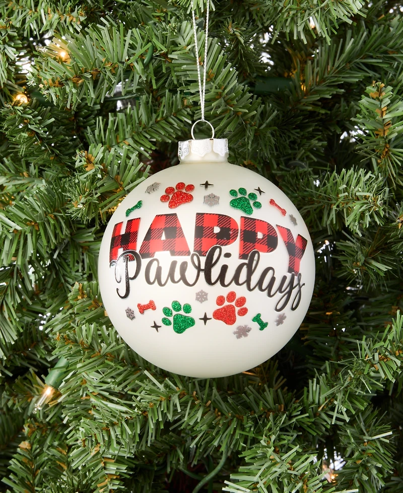 Holiday Lane Pets 2025 Paw Disk Ornament, Macy's Exclusive