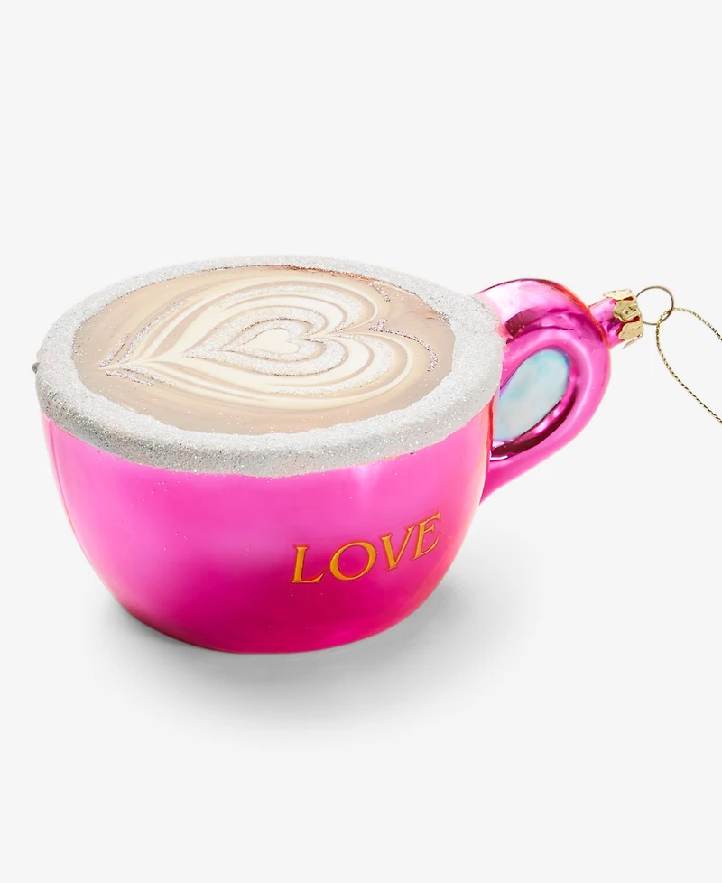 Holiday Lane Foodie Pink Coffee Cup Ornament, Macy's Exclusive
