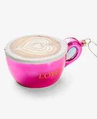 Holiday Lane Foodie Pink Coffee Cup Ornament, Macy's Exclusive