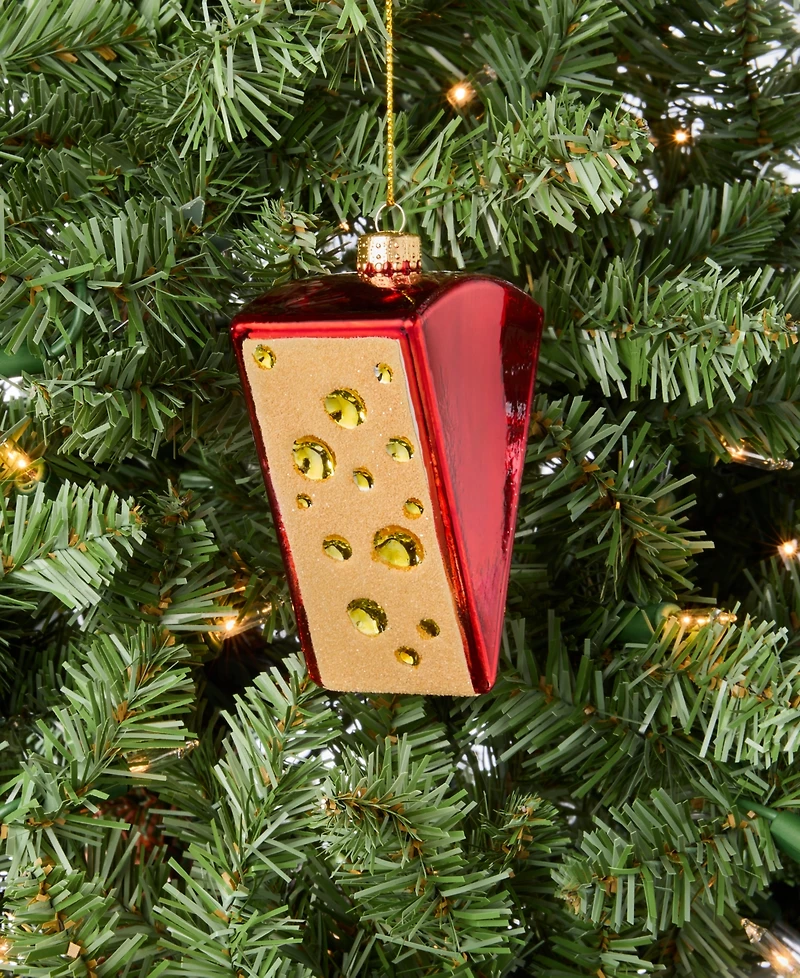 Holiday Lane Foodie Cheese Block Ornament, Macy's Exclusive