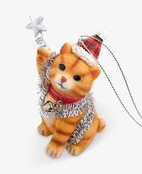 Holiday Lane Pets Orange Cat Ornament, Exclusively at Macy's