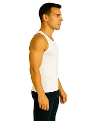 Galaxy By Harvic Men's Heavyweight Ribbed Tank Top